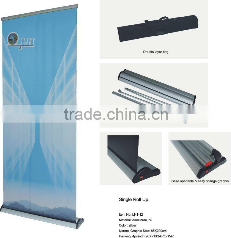 high quality roll up display with single side for advertising display