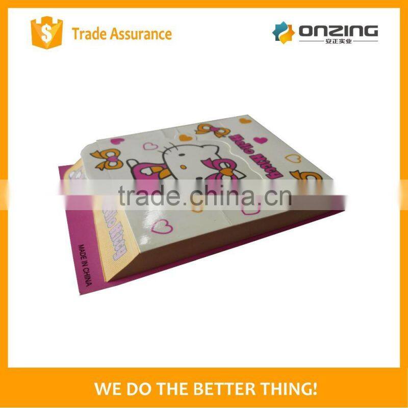 Onzing new design hello kitty beveled note pad