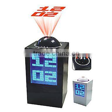 Calendar Thermometer Time Projector Desktop LED Digital Alarm Clock