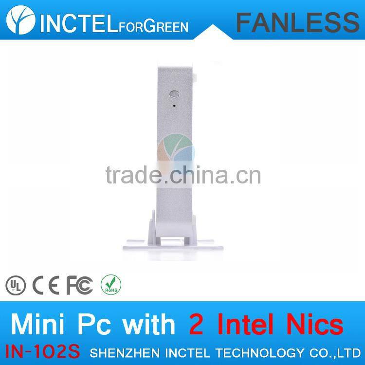 fanless alluminum mini pc USB 3.0 c1037u 4G RAM 64G SSD