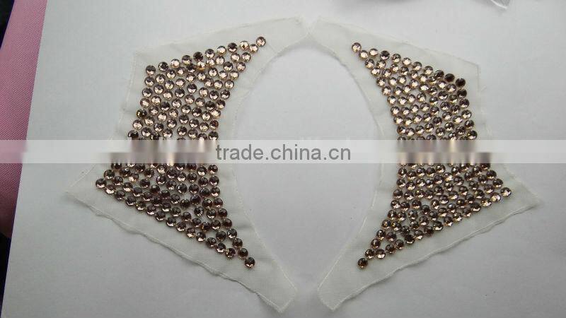 2015 new product whosale hot sell lace fashion woman beaded collar for clothing