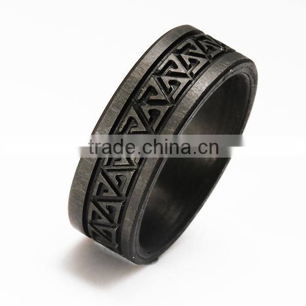 top selling black carbon fibre man rings