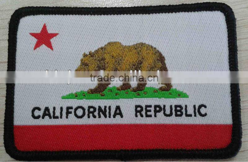 iron on woven patch/badge for cloth/ embroidery patch