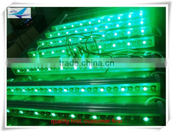 DJ Portable Manual Promotional outdoor 30x3w amber bar aluminum rgb led wall washer