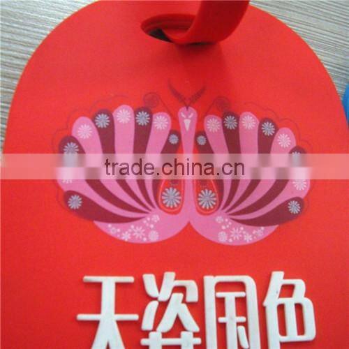 custom beautiful silicone luggage tag