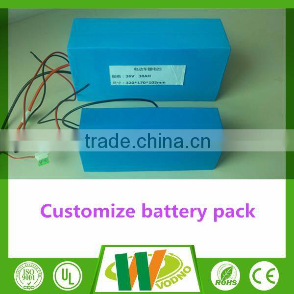 Factory direct lithium ion battery lifepo4 48v battery pack, e-scooter battery pack