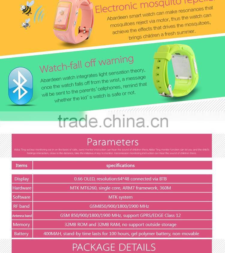 2016 Newest arrival kids gps bracelet kids g36 gps smart watch phone