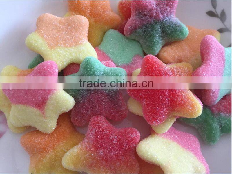 colored sour caterpillar halal gummy worms