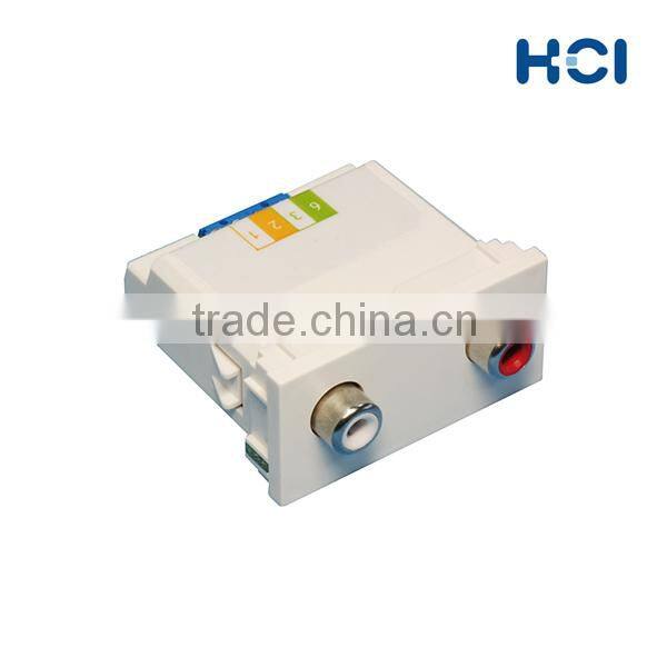 Screw Terminal Type 2RCA Stereo Audio A/V Module