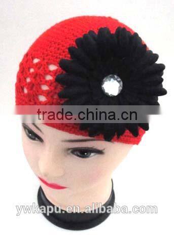 Multi colors kufi hat,crochet beret hats for girls