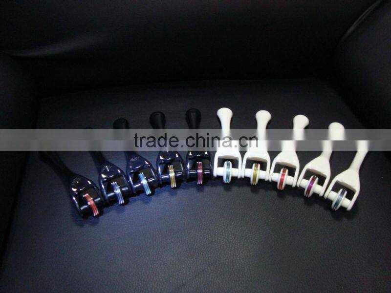 CE approval dermaroller 180 titanium microneedle derma skin roller