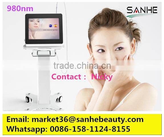 980nm diode laser medical CE HOT! Vascular Vein Removal Machine/ Spider Vein Removal