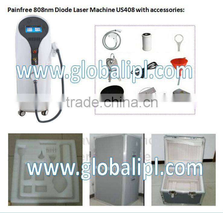 Salon used safety all colors hair portable 808nm diode laser permanent hair removal beauty machine