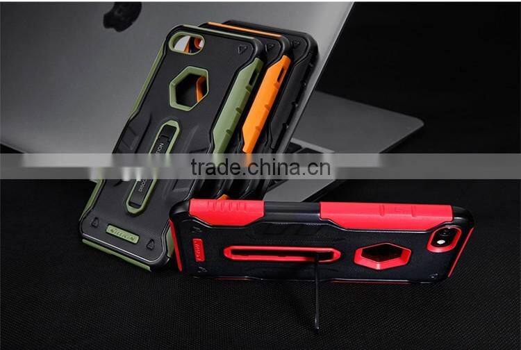 ORIGINAL NILLKIN Stronger Defender 4 Rubber Rugged Cover Case for iPhone 7 ALLOY KICKSTAND CASE ROBOT KICKSTAND CASE