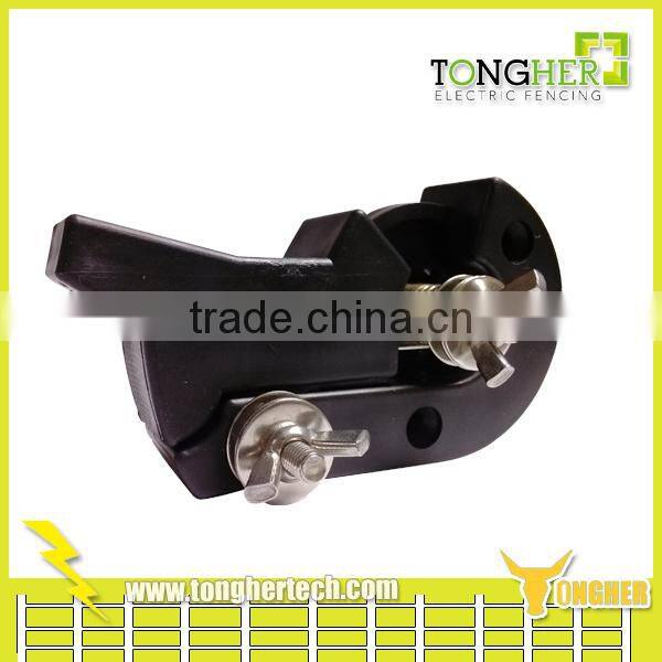 High voltage insulated farm fence cut on/off switch for energizer