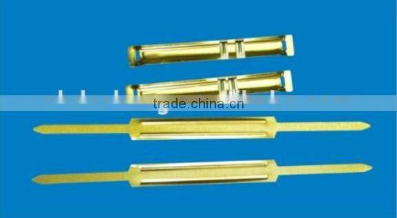 Golden metal paper file fasteners