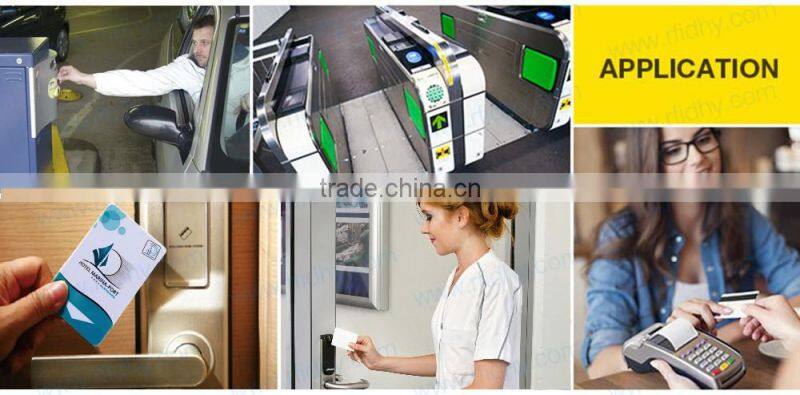Hot sale ISO14443A 13.56MHz PVC RFID card with magnetic stripe