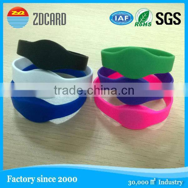 customized RFID 125khz silicon bracelet for swimming pool