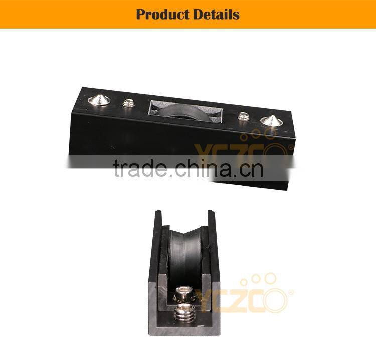 Aluminium black color furniture wheel 25mm diameter