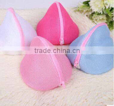 BSCI Portable folding colored mesh washable laundry bag