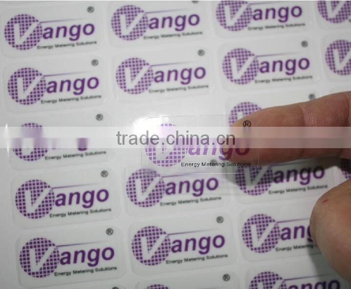 scratch proof round logo sticker transparent