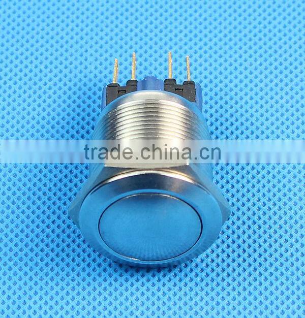22mm latching metal push button switch