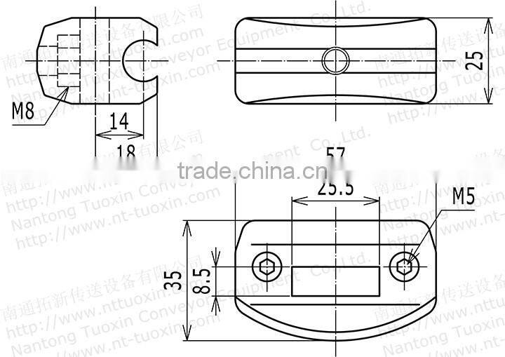 TX-121 C-Adjustable Single Guide-Rail Clamp