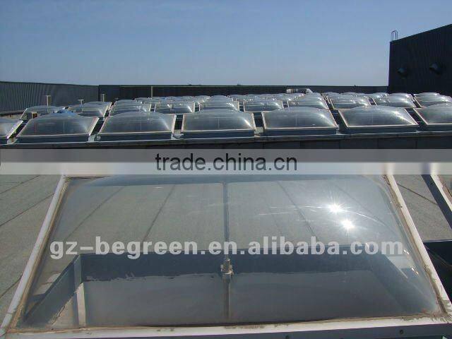 Guangzhou BEGREEN polycarbonate roof dome skylight covers