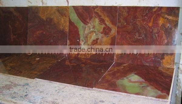 Bottom Price Multi Red Onyx Tiles