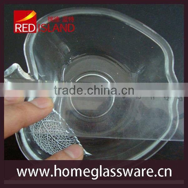 fruit Tray crystal 5 inch apple shape glass bowl for salad