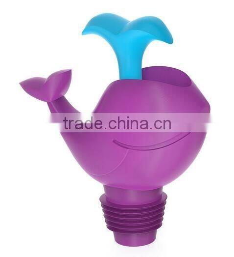 Silicone Wine Pourer and Stopper Spout
