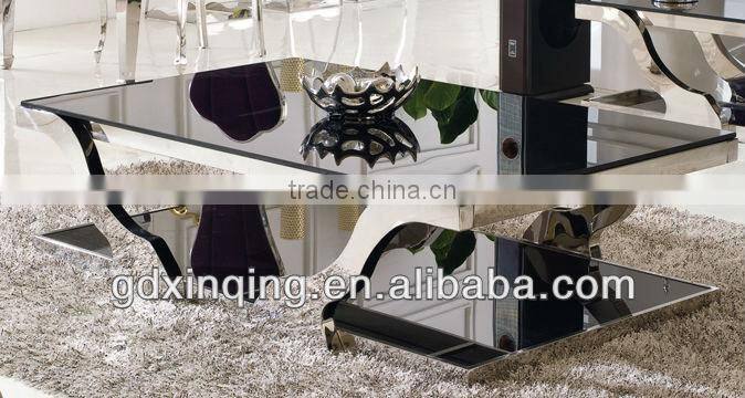 glass top sofa coffee table -C356