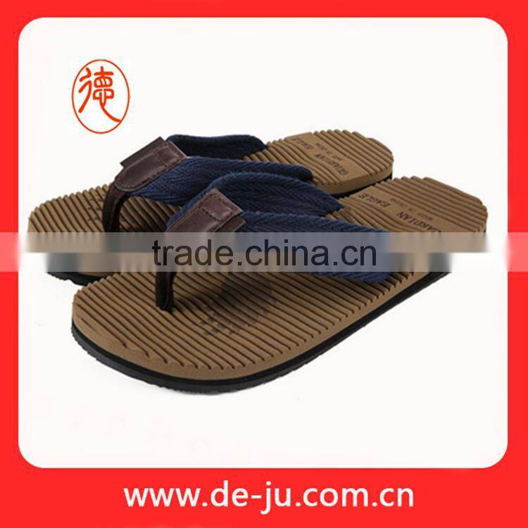 High quality red canvas strap massage flip flop shoes