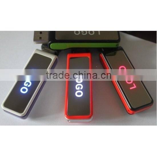 newest USB flash drive with LED lighting logo USB memory stick