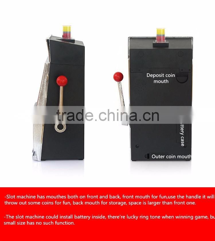 Creative Design Piggy Bank With LED Light, Multi-functional Decorative Lucky Slot Machine Design Piggy Bank With Funny Games