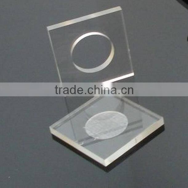 Customized acrylic coaster,transparent round cup coaster, acrylic product