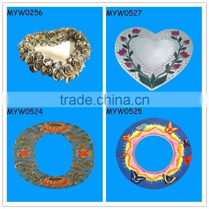 new fashion hot selling goods famous smart mirror ceramic bali mirror butterfly shaped mirrors