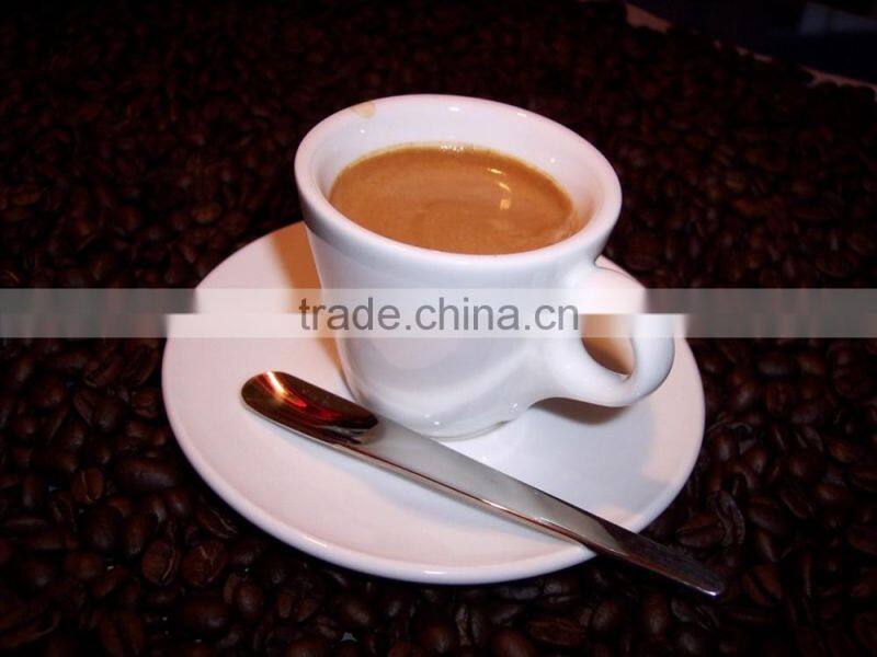 Tableware popular espresso porcelain cup and saucer, insulated espresso cup