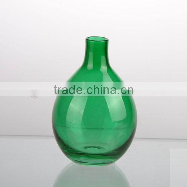 2016newest madelling decorative ocean blue color glass hurricane vase
