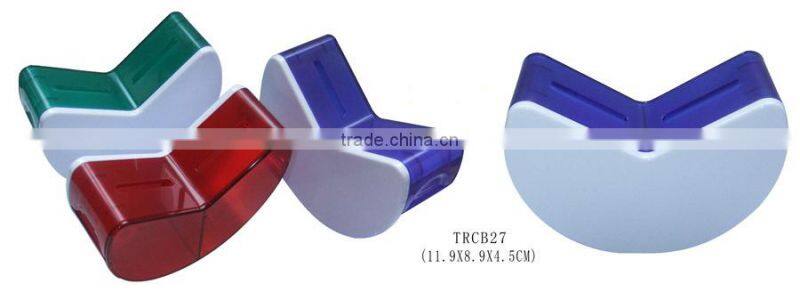 Coins Holder Dispenser Plastic Blue Money Wallet Sorter Box