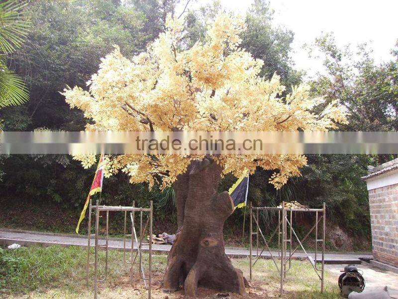 Outdoor landscape decorative large artificial wish gold ficus tree