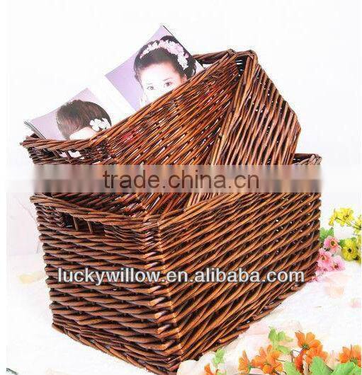 wicker baby clothing storage basket storage