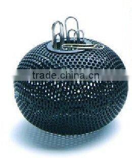 Round Spherical Metal Mesh Desktop Magic Clips Holder