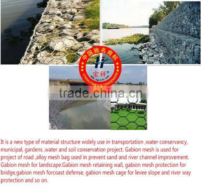 high quality hot galvanizing 100 x 120 (3.0) gabion box for dam