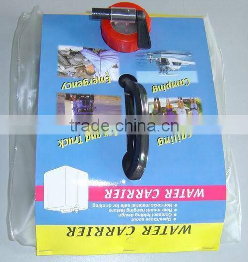 Easy taken Portable PVC water carrier Plastic water can