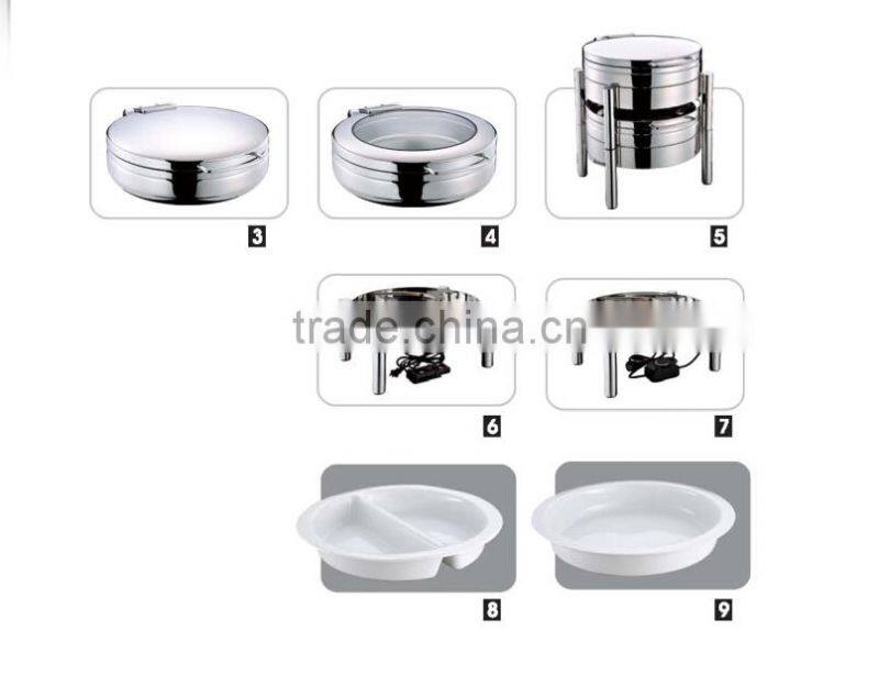 Chafing Dish Price/4L GN1/2 Stainless Steel Kitchen Equipment Electric Chafing Dish Price