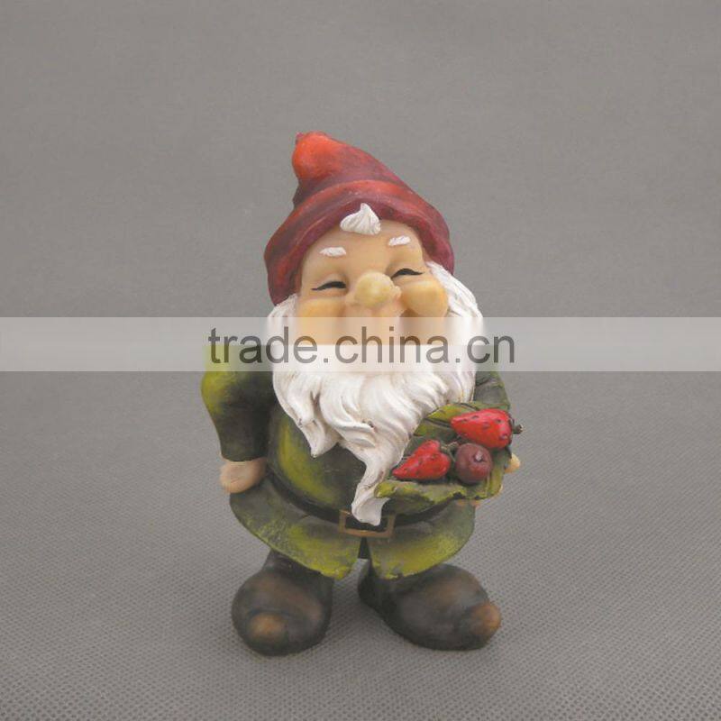 Polyresin Garden Gnome Figurine,Unique Resin Small Garden Dwarft,Dwarft Statues