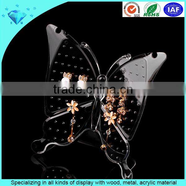 New design elegant L shape white acrylic cigarette display rack