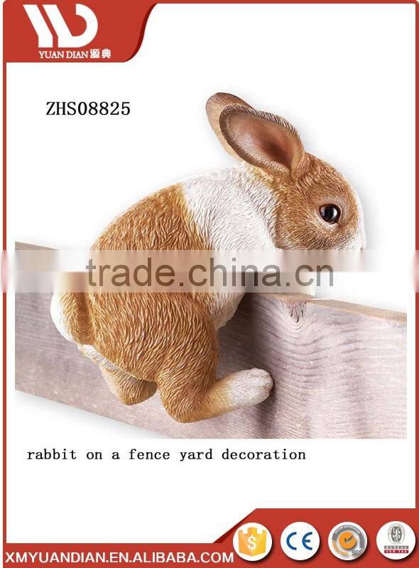 Garden decorative polyresin rabbit satus