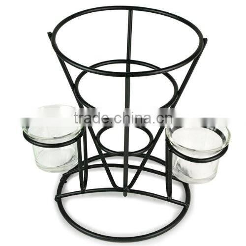 French Fry Cone with Sauce Dippers, Fast Food Basket, Chip Cone